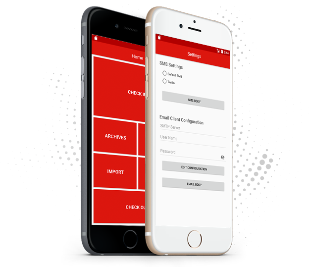 digital mailbox Application Home and Settings screenshot